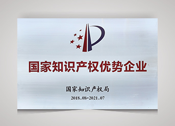 2018年國家知識產(chǎn)權(quán)優(yōu)勢企業(yè)